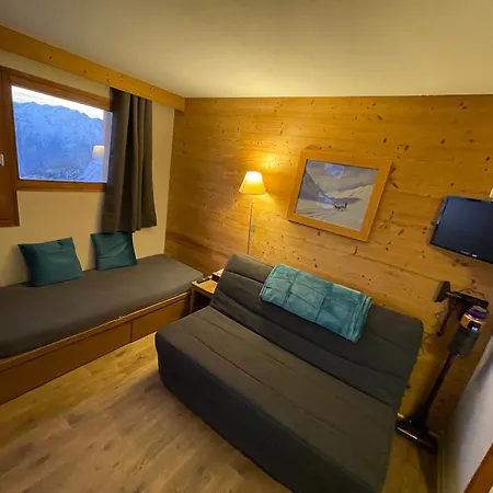 Studio Centre Station Avec Vue Et Balcon Huez Exterior photo